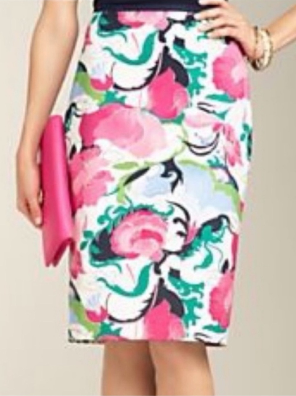 NWOT Talbots Floral Pencil Skirt